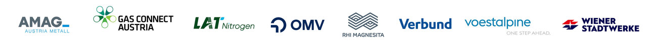 AMAG, Gas Connect Austria, LAT Nitrogen, OMV, RHI Magnesita, Verbund, Voestalpine, Wiener Stadtwerke AMAG, Gas Connect Austria, LAT Nitrogen, OMV, RHI Magnesita, Verbund, Voestalpine, Wiener Stadtwerke